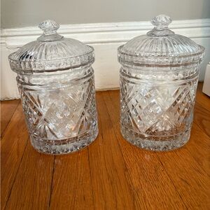 Elegant Clear Glass Canisters with Lids